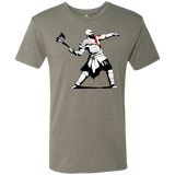 T-Shirts Venetian Grey / S Kratos Banksy Men's Triblend T-Shirt