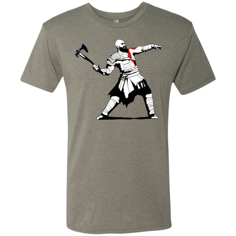 T-Shirts Venetian Grey / S Kratos Banksy Men's Triblend T-Shirt