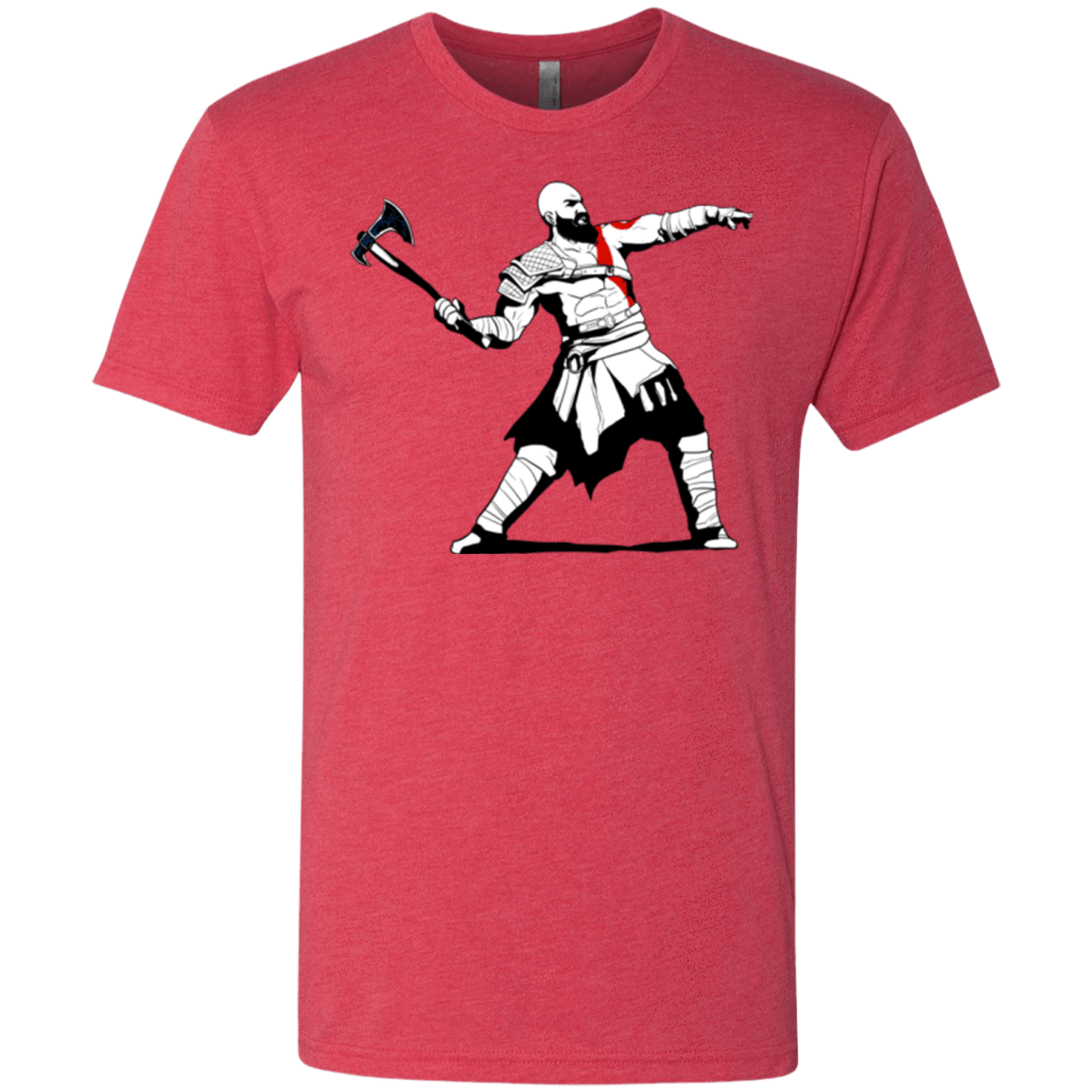T-Shirts Vintage Red / S Kratos Banksy Men's Triblend T-Shirt