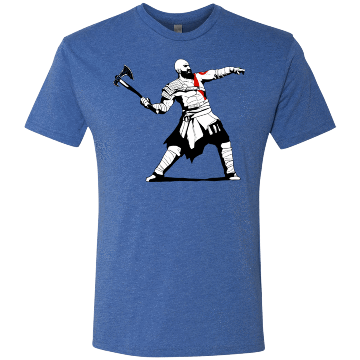 T-Shirts Vintage Royal / S Kratos Banksy Men's Triblend T-Shirt