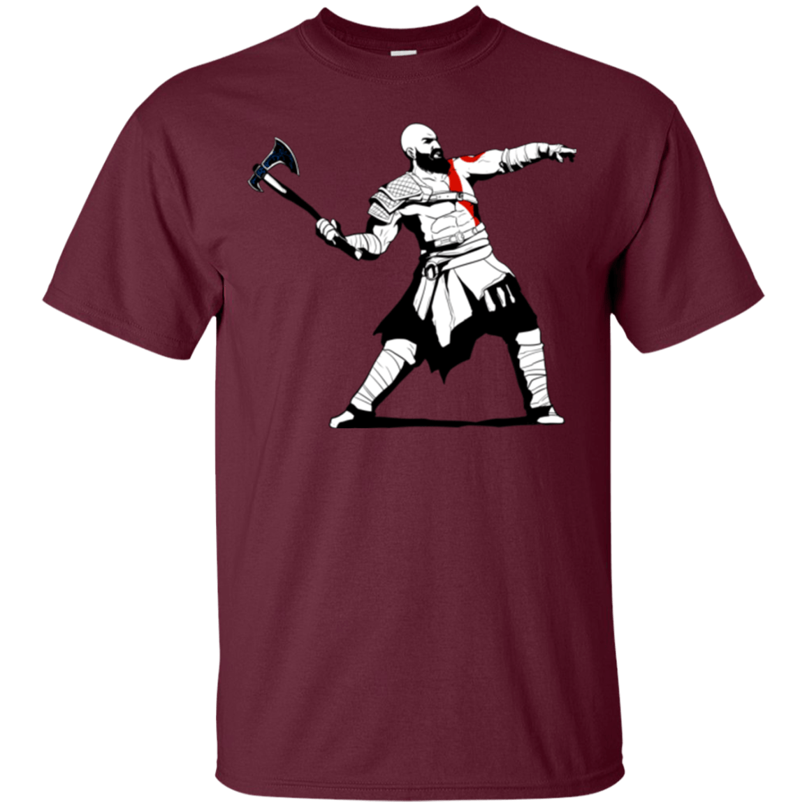 T-Shirts Maroon / S Kratos Banksy T-Shirt