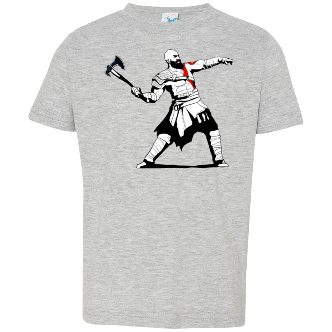 T-Shirts Heather Grey / 2T Kratos Banksy Toddler Premium T-Shirt