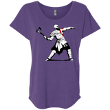 T-Shirts Purple Rush / X-Small Kratos Banksy Triblend Dolman Sleeve