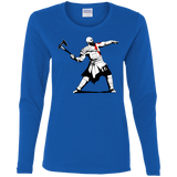 T-Shirts Royal / S Kratos Banksy Women's Long Sleeve T-Shirt