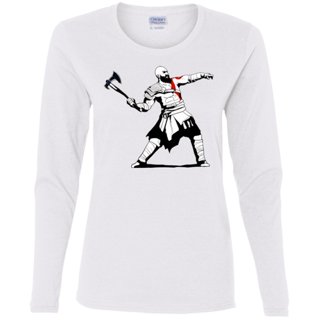 T-Shirts White / S Kratos Banksy Women's Long Sleeve T-Shirt