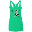 T-Shirts Envy / X-Small Kratos Banksy Women's Triblend Racerback Tank