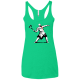 T-Shirts Envy / X-Small Kratos Banksy Women's Triblend Racerback Tank