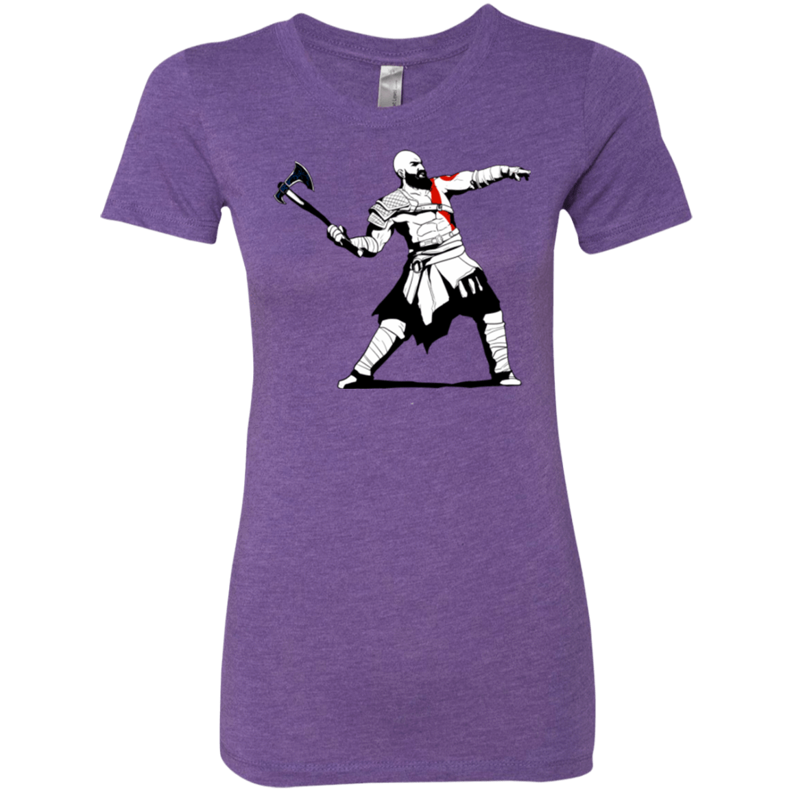 T-Shirts Purple Rush / S Kratos Banksy Women's Triblend T-Shirt