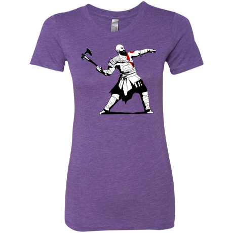 T-Shirts Purple Rush / S Kratos Banksy Women's Triblend T-Shirt
