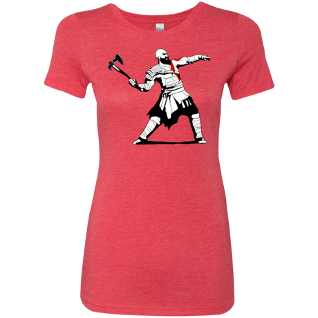 T-Shirts Vintage Red / S Kratos Banksy Women's Triblend T-Shirt