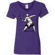 T-Shirts Purple / S Kratos Banksy Women's V-Neck T-Shirt