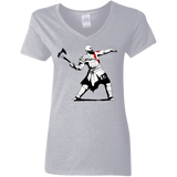 T-Shirts Sport Grey / S Kratos Banksy Women's V-Neck T-Shirt