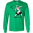 T-Shirts Irish Green / YS Kratos Banksy Youth Long Sleeve T-Shirt