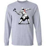 T-Shirts Sport Grey / YS Kratos Banksy Youth Long Sleeve T-Shirt