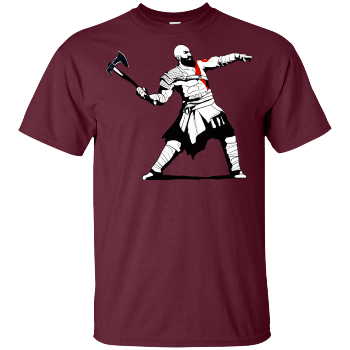 T-Shirts Maroon / YXS Kratos Banksy Youth T-Shirt