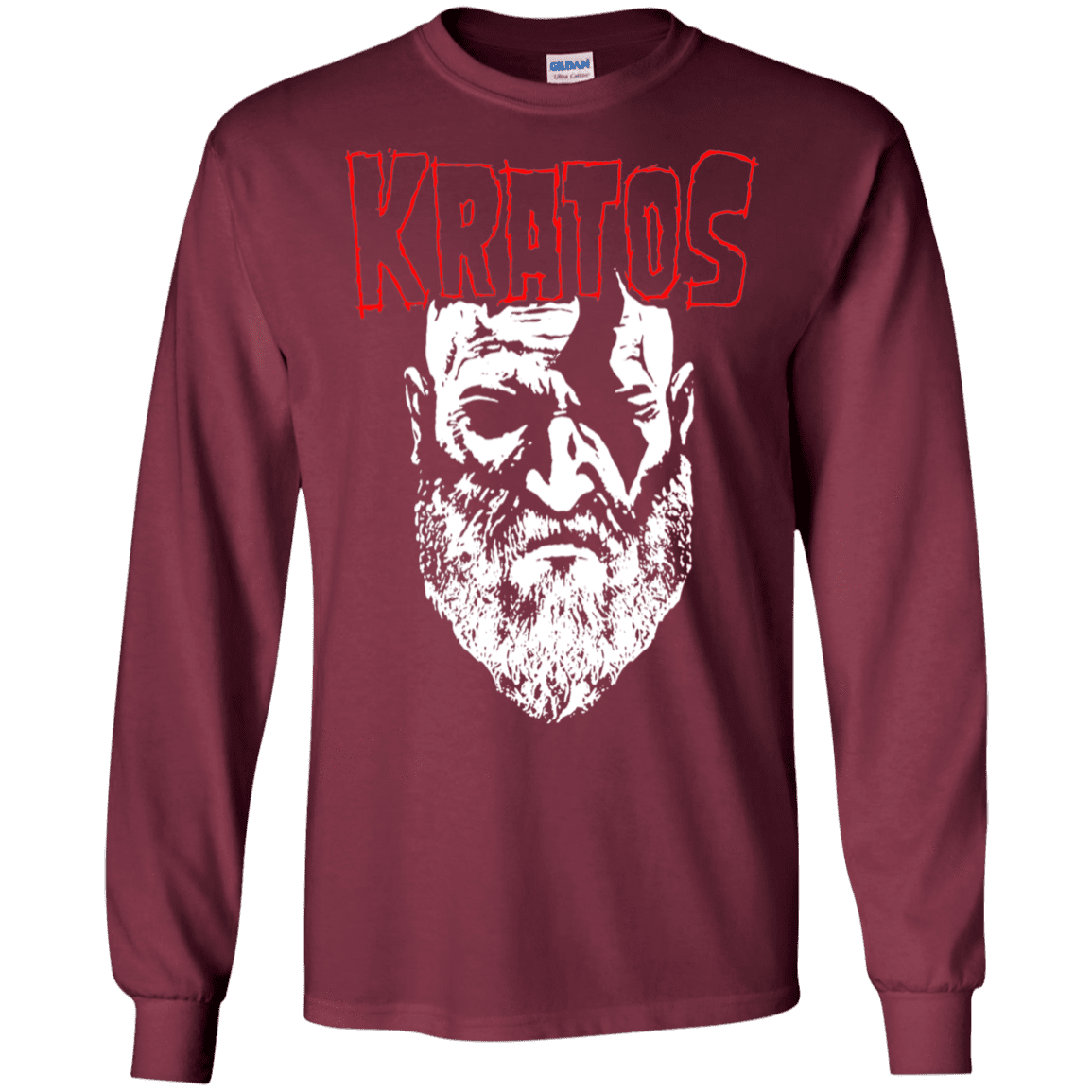 T-Shirts Maroon / S Kratos Danzig Men's Long Sleeve T-Shirt