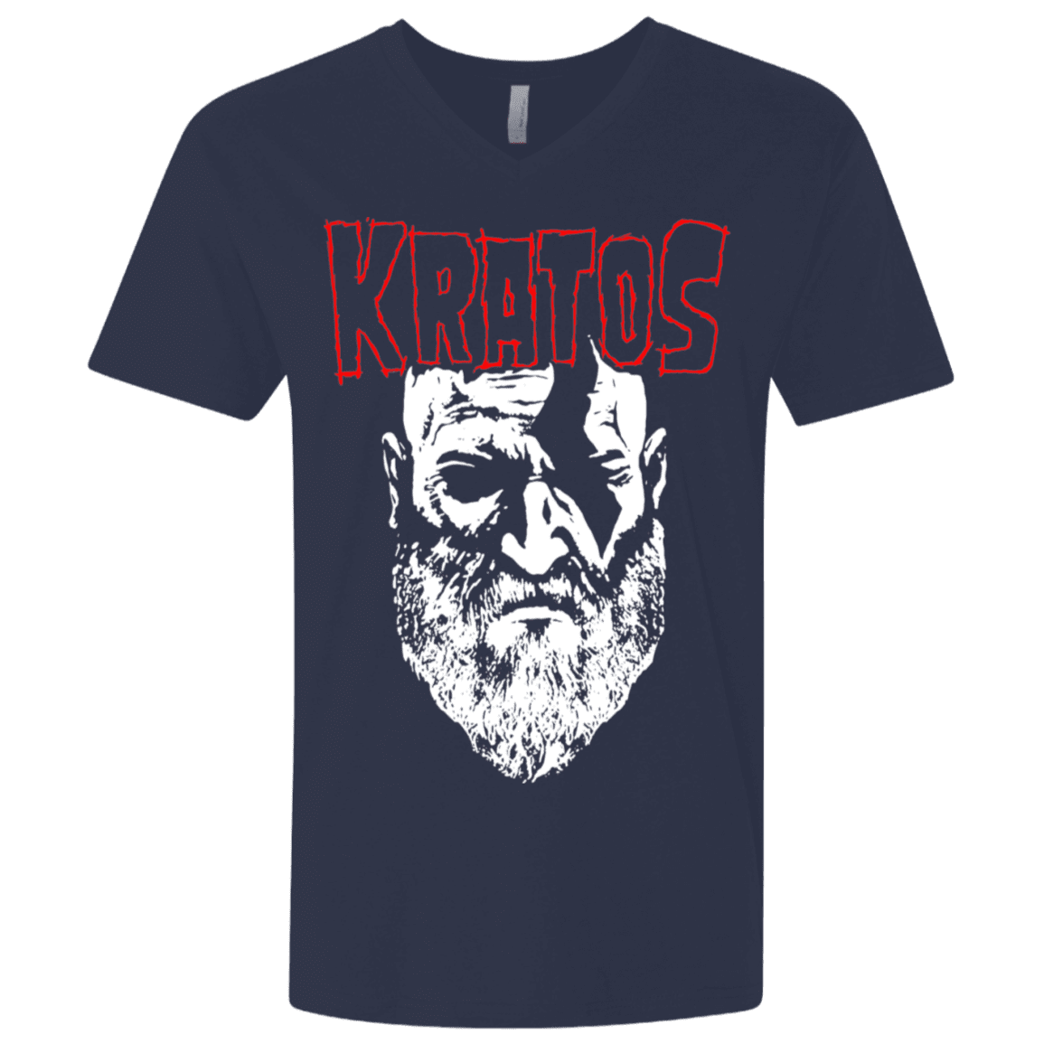 T-Shirts Midnight Navy / X-Small Kratos Danzig Men's Premium V-Neck