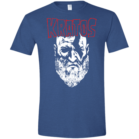 T-Shirts Heather Royal / X-Small Kratos Danzig Men's Semi-Fitted Softstyle