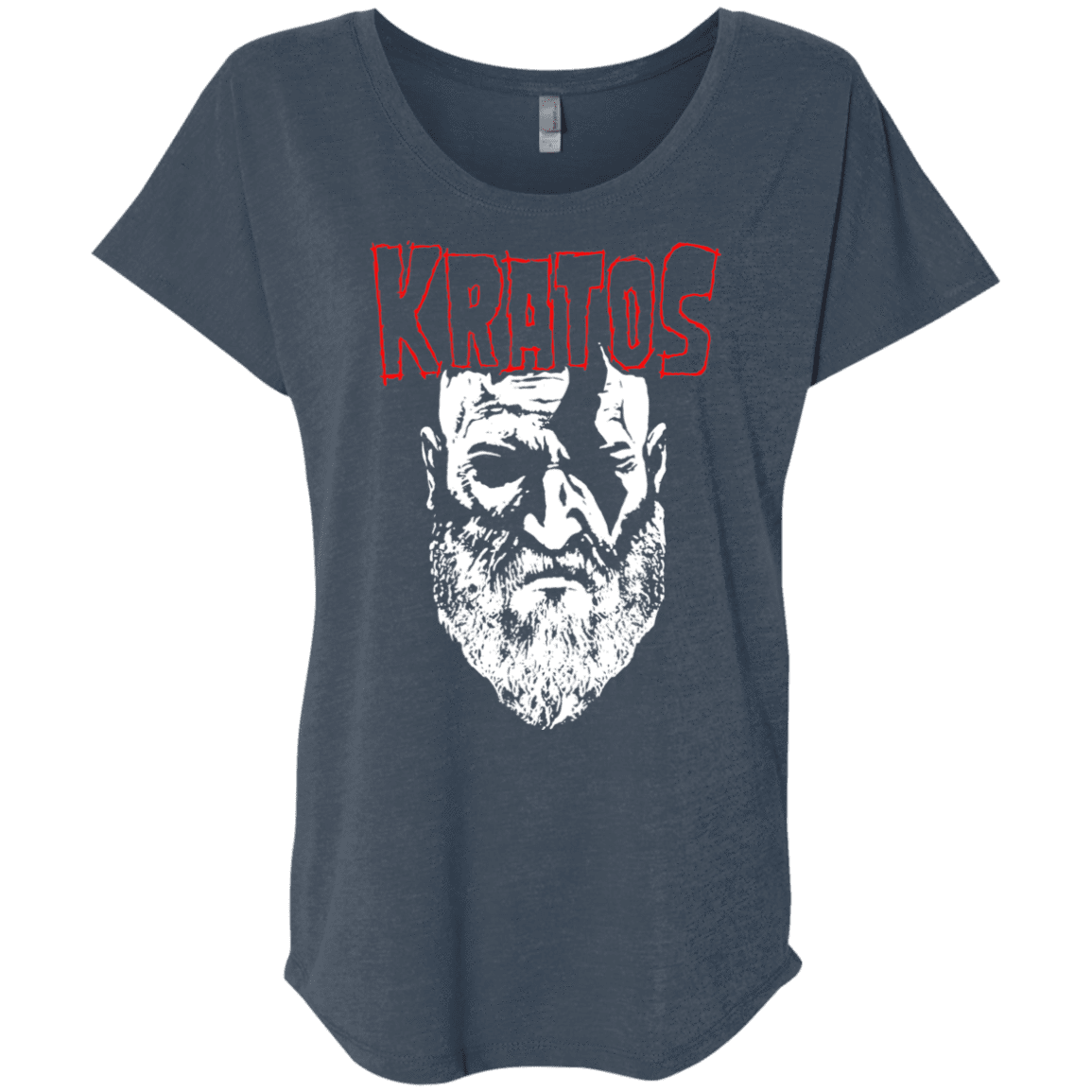 T-Shirts Indigo / X-Small Kratos Danzig Triblend Dolman Sleeve