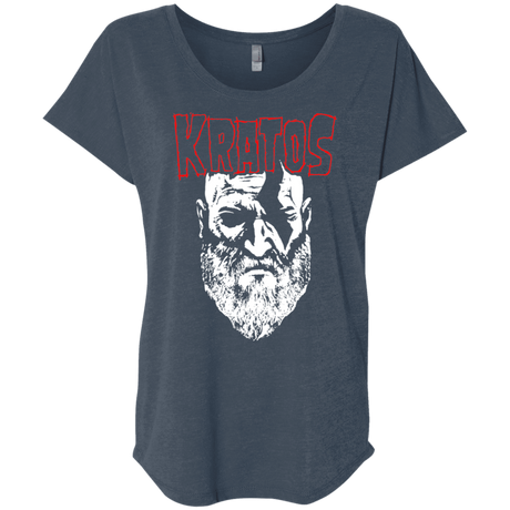 T-Shirts Indigo / X-Small Kratos Danzig Triblend Dolman Sleeve