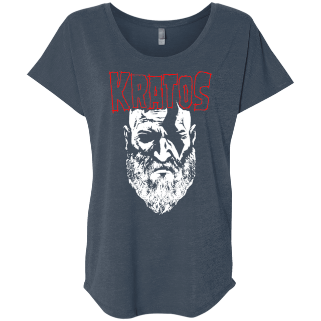 T-Shirts Indigo / X-Small Kratos Danzig Triblend Dolman Sleeve