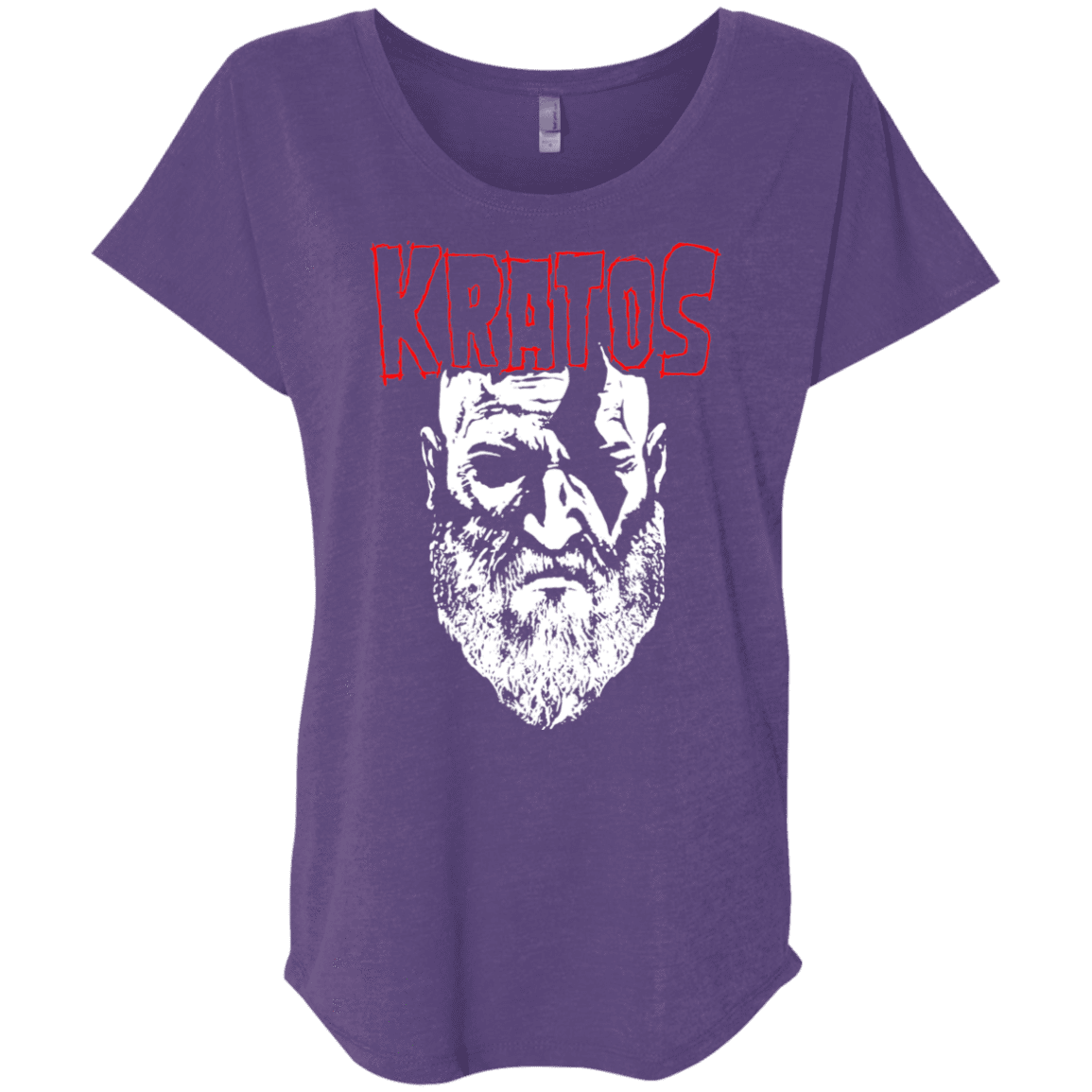 T-Shirts Purple Rush / X-Small Kratos Danzig Triblend Dolman Sleeve