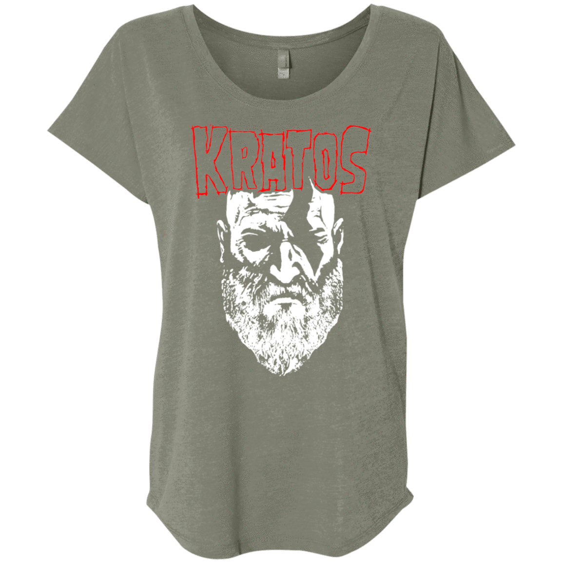 T-Shirts Venetian Grey / X-Small Kratos Danzig Triblend Dolman Sleeve