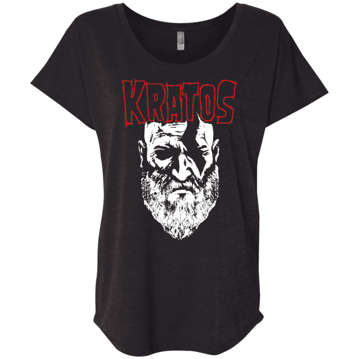 T-Shirts Vintage Black / X-Small Kratos Danzig Triblend Dolman Sleeve