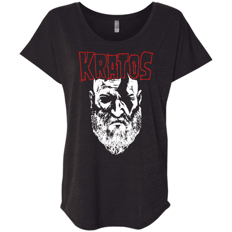 T-Shirts Vintage Black / X-Small Kratos Danzig Triblend Dolman Sleeve