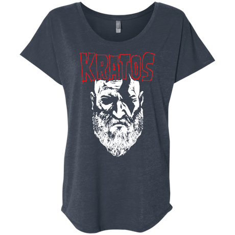T-Shirts Vintage Navy / X-Small Kratos Danzig Triblend Dolman Sleeve
