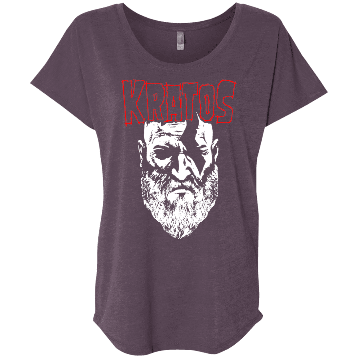 T-Shirts Vintage Purple / X-Small Kratos Danzig Triblend Dolman Sleeve