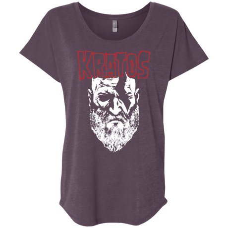 T-Shirts Vintage Purple / X-Small Kratos Danzig Triblend Dolman Sleeve