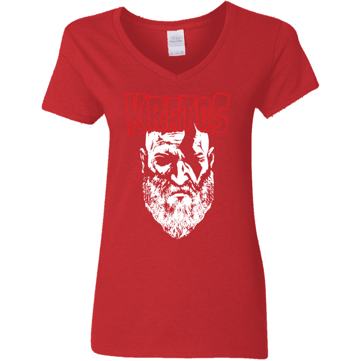 T-Shirts Red / S Kratos Danzig Women's V-Neck T-Shirt