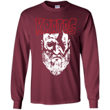 T-Shirts Maroon / YS Kratos Danzig Youth Long Sleeve T-Shirt