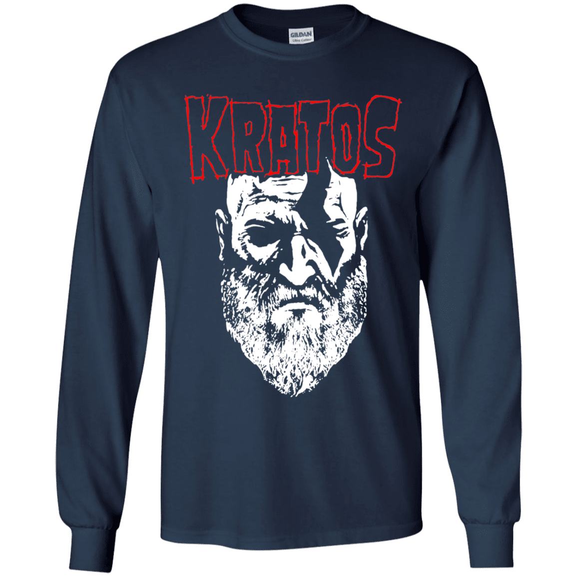 T-Shirts Navy / YS Kratos Danzig Youth Long Sleeve T-Shirt