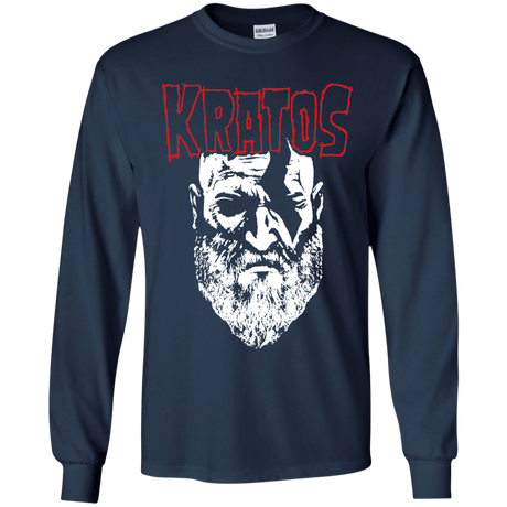T-Shirts Navy / YS Kratos Danzig Youth Long Sleeve T-Shirt