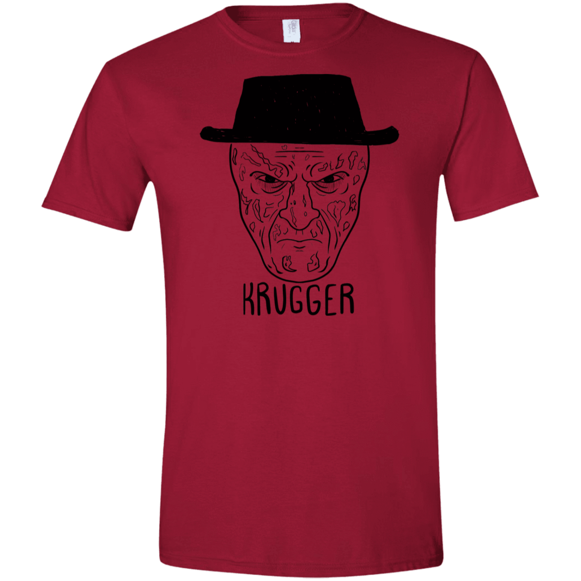 T-Shirts Cardinal Red / S Krugger Men's Semi-Fitted Softstyle