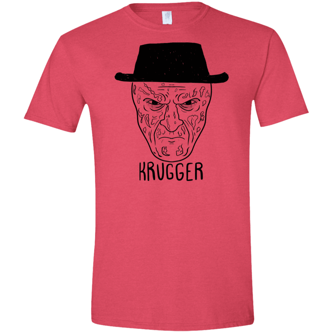 T-Shirts Heather Red / S Krugger Men's Semi-Fitted Softstyle