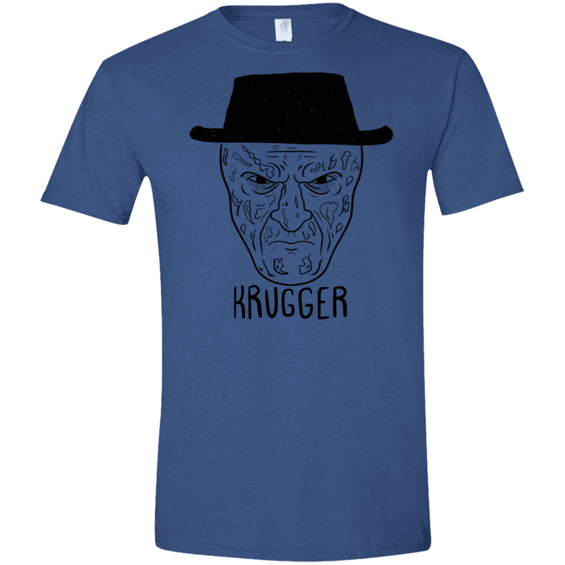 T-Shirts Heather Royal / X-Small Krugger Men's Semi-Fitted Softstyle