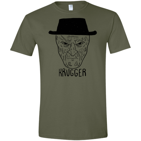 T-Shirts Military Green / S Krugger Men's Semi-Fitted Softstyle