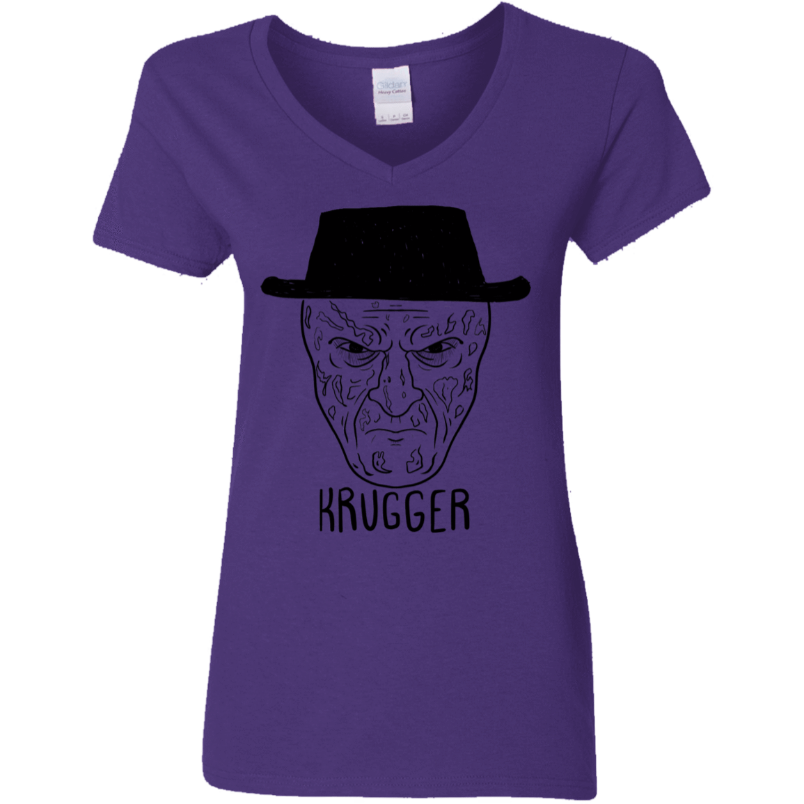 T-Shirts Purple / S Krugger Women's V-Neck T-Shirt