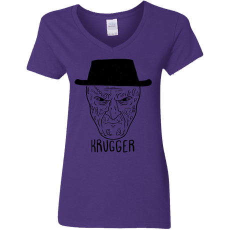 T-Shirts Purple / S Krugger Women's V-Neck T-Shirt