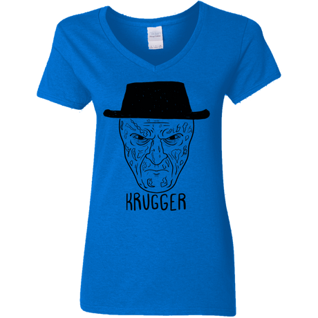 T-Shirts Royal / S Krugger Women's V-Neck T-Shirt