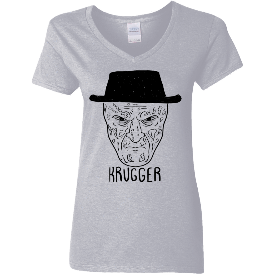 T-Shirts Sport Grey / S Krugger Women's V-Neck T-Shirt