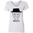 T-Shirts White / S Krugger Women's V-Neck T-Shirt