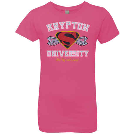 T-Shirts Hot Pink / YXS Krypton University Girls Premium T-Shirt