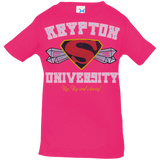 T-Shirts Hot Pink / 6 Months Krypton University Infant Premium T-Shirt