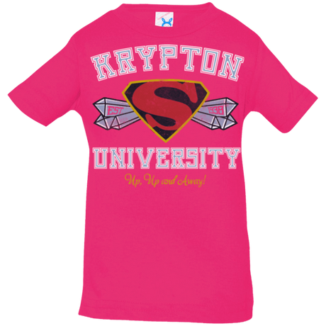 T-Shirts Hot Pink / 6 Months Krypton University Infant Premium T-Shirt