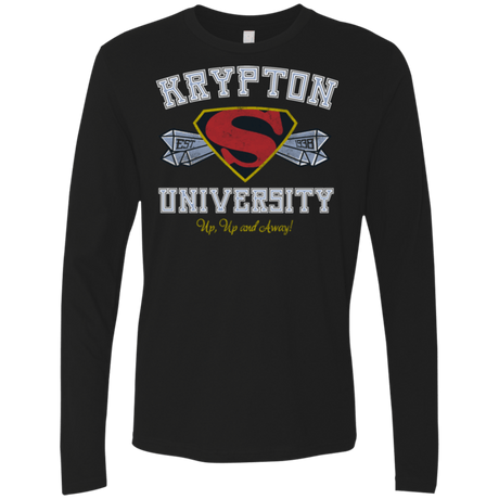T-Shirts Black / Small Krypton University Men's Premium Long Sleeve