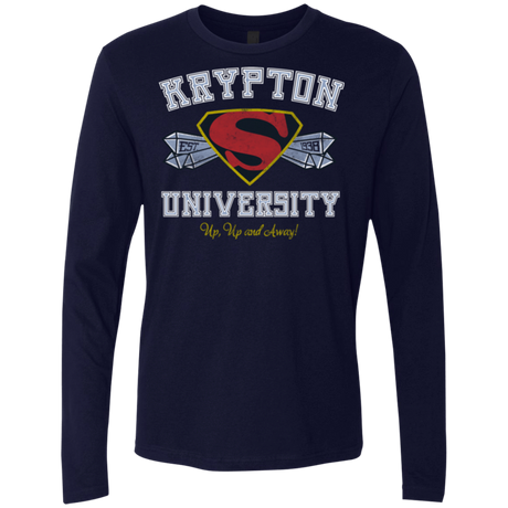 T-Shirts Midnight Navy / Small Krypton University Men's Premium Long Sleeve